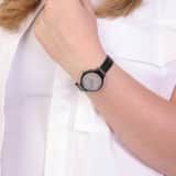 Regal mesh horloge met zwartkleurige band