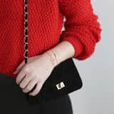 Zilveren goldplated schakelarmband met ster voor dames
