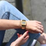 Zilveren goldplated fantasiearmband voor dames