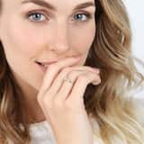 Ring, 585 Gelbgold, mit Diamant