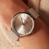 Donna Mae Dames Horloge Zilverkleurig
