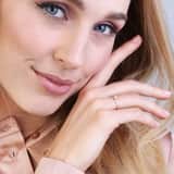Ring, 585 Gelbgold, mit Diamant 0,16 kt