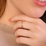585 Gelbgold-Ring mit Diamant