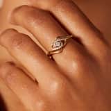 Ring, 585 Gelbgold, mit Diamant