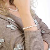 Silber-Armband mit Süßwasserperlen