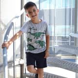 Set mit Halskette und Armband aus Edelstahl für Jungen