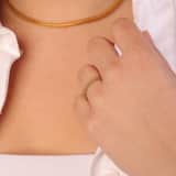 Ring aus vergoldetem Edelstahl-Mesh