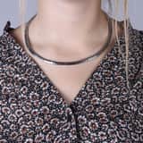 Gerecycled stainless steel ketting mat/glans
