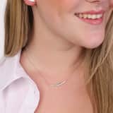 Kette, 925 Silber, mit Zirkonia-Anhänger
