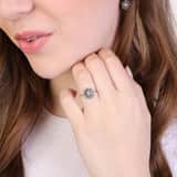 Ring, 925 Silber, Zeeland-Knopf