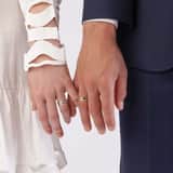 Zilveren goldplated herenliefdesring Cordoba
