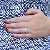 Zilveren ring gerhodineerd met zirkonia