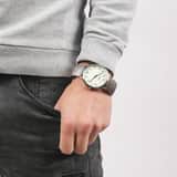 Regal horloge met stainless steel rekband