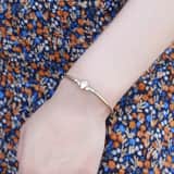 Armreif, 375 Gold, Claddagh