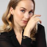 9 Karaat bangle met twee knopen