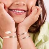 Kinderarmreif, 375 Gold, dekorativ gearbeitet