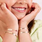 9 Karaat bewerkte kinderbangle