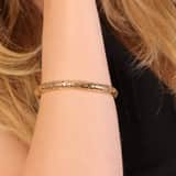 9 Karaat bangle opengewerkt