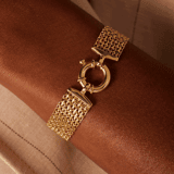 375 Gold Armband mit Bismark-Gliedern