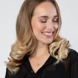 9 karaat ketting met hanger open hart voor dames