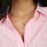 9 karaat ketting met hanger hart en dolfijn voor dames