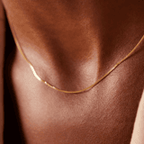 9 karaat ketting diamond cut voor dames