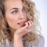 Ring, 925 Silber, breit, mit Zirkonia