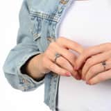 Zilveren ring roos Bali