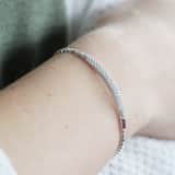 Zilveren armband pave met zirkonia