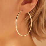 Zilveren goldplated oorringen voor dames