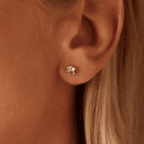 Zilveren goldplated sieradenset met Swarovski kristal voor dames