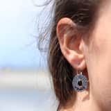 Bijoux zilverkleurige oorknoppen voor dames