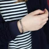 Edelstahlarmreif Bangle Gourmetglied