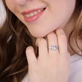 Zilveren ring met zirkonia