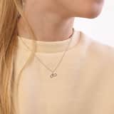 Zilveren kinderketting met hanger infinity BFF