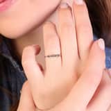 925 Silber, bearbeiteter Ring Bali