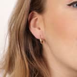Ohrringe aus 375 Gold, rund, 11 mm