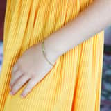 9 Karaat kinder plaat-armband 15cm