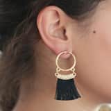 Bijoux goudkleurige oorknoppen voor dames