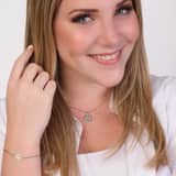Set mit Kette und Armband aus 925 Silber, Lebensbaum