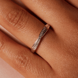 Zilveren ring met zirkonia