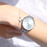 Zilveren armband 4harten zirkonia
