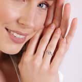 925 Silberring Fantasie mit Zirkonia