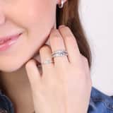 Ring, 925 Silber, Zirkonia