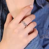 Zilveren ring zirkonia