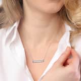 Kette mit Steg aus 925 Silber