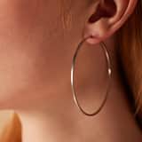 Ohrringe aus 925 Silber, 60 mm