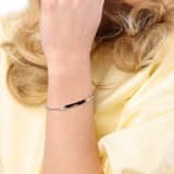 Gerecycled zilveren armband plaat gourmet