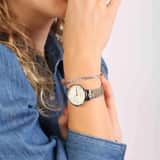 925 Silber Armband mit Gourmetgliedern und Diamantschliff