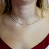 Gerecycled zilveren ketting fantasie schakel voor dames